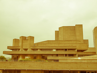 Image showing Retro looking National Theatre London