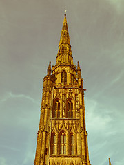 Image showing Retro looking Coventry Cathedral