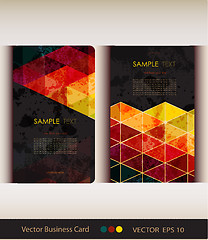 Image showing Set of abstract geometric business card