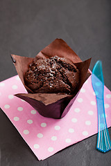 Image showing Chocolate muffin