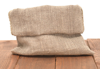 Image showing empty burlap sack