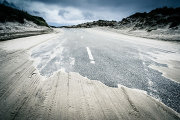 Image showing Sandy road