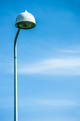 Image showing Tall streetlight lamp