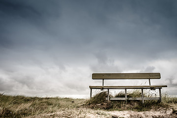 Image showing Empty bench