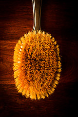 Image showing Hairbrush on wood