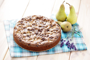 Image showing cake with pears 