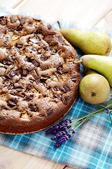 Image showing cake with pears 