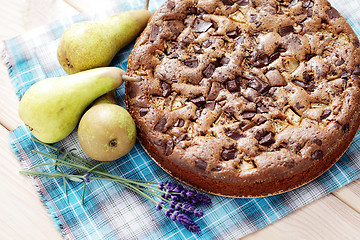 Image showing cake with pears 