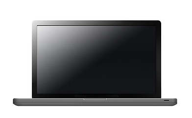 Image showing Laptop with blank screen