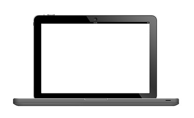 Image showing Laptop with blank screen