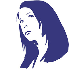 Image showing Woman silhouette