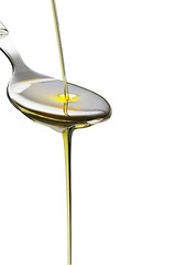 Image showing olive oil on a spoon