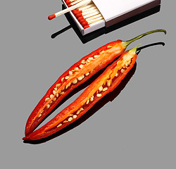 Image showing red chili peppers