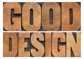 Image showing good design in wood type