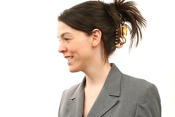 Image showing Happy business woman