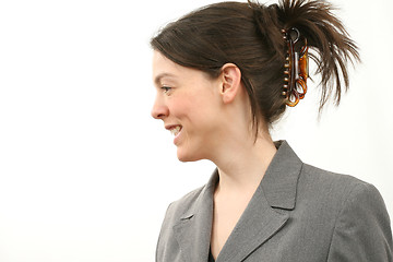 Image showing Happy business woman