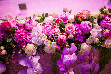 Image showing floral wedding arch