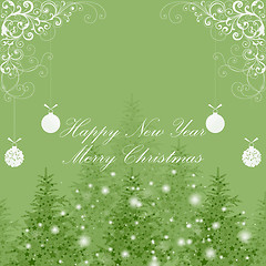 Image showing Happy new year and Merry Christmas