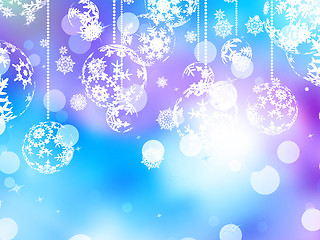 Image showing Elegant blue christmas background. EPS 10