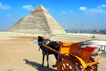 Image showing giza pyramids, cairo, egypt