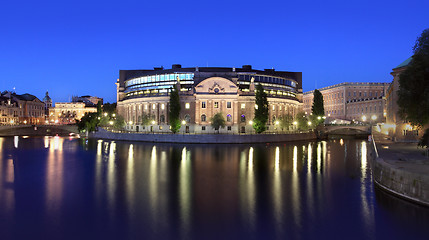 Image showing Parlament building in Stockholm