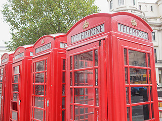 Image showing London telephone box