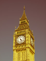 Image showing Retro looking Big Ben