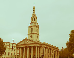 Image showing Retro looking Westminster Abbey