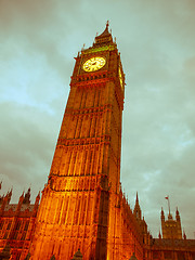 Image showing Retro looking Big Ben