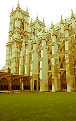 Image showing Retro looking Westminster Abbey