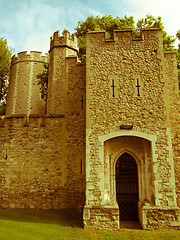 Image showing Retro looking Tower of London