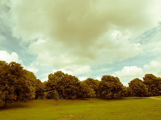 Image showing Retro looking Kensington gardens London