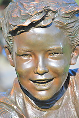 Image showing School kid statue.