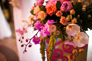 Image showing floral wedding arch