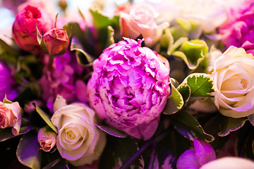 Image showing floral wedding arch