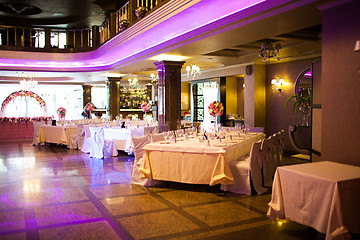 Image showing Interior of the restaurant