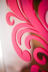 Image showing Beautiful bright pink pattern