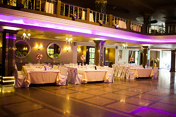 Image showing Interior of the restaurant