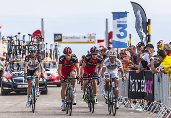 Image showing BMC Team Climbing Mont Ventoux