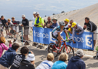 Image showing The Cyclist Sylvain Chavanel