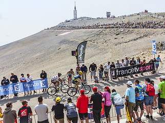 Image showing Climbing Mont Ventoux