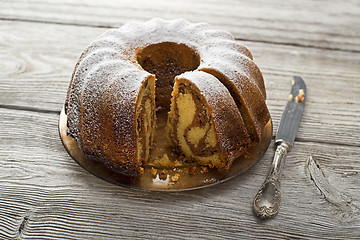 Image showing marble cake