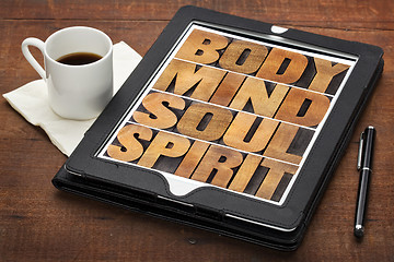 Image showing mind, body, soul and spirit