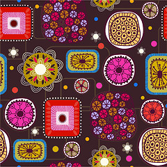 Image showing Floral seamless pattern.