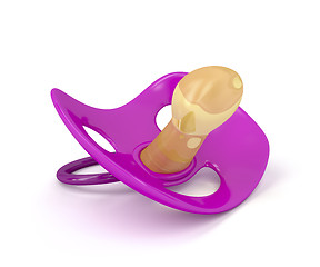 Image showing Purple pacifier