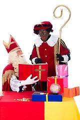 Image showing Sinterklaas and Zwarte Piet