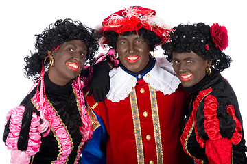 Image showing Zwarte Piet is in love