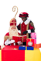 Image showing Sinterklaas and Zwarte Piet