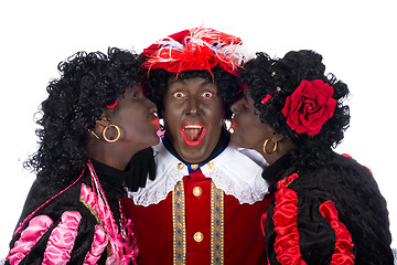 Image showing Zwarte Piet is in love