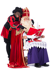 Image showing Sinterklaas and Zwarte Piet